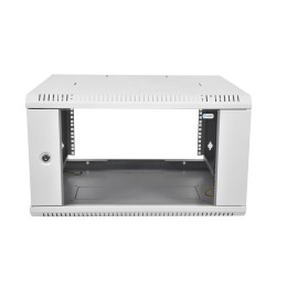 Шкаф телекоммуникационный настенный разборный ШРН-Э-6.350 6U 600х350 дверь стекло (1 коробка) ЦМО 11