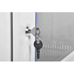 Шкаф телекоммуникационный настенный разборный ШРН-Э-6.350 6U 600х350 дверь стекло (1 коробка) ЦМО 11