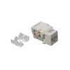 Модуль розеточный Keystone кат.6 UTP 1xRJ45 T568A/B бел. Datarex DR-5103