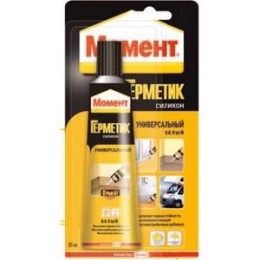 Герметик силиконовый "Момент" универс. 70мл бел. Момент C0040354