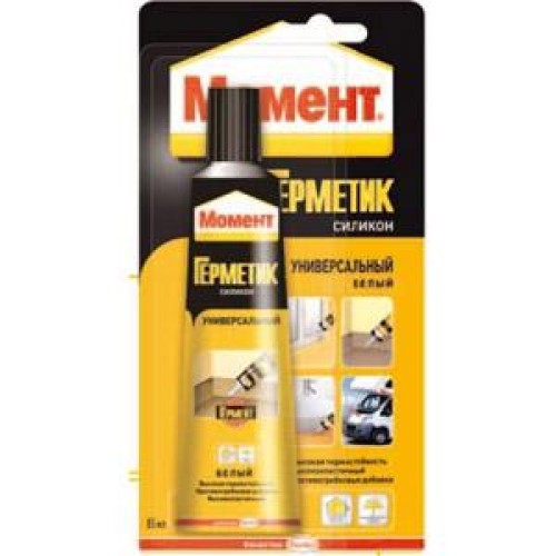Герметик силиконовый "Момент" универс. 70мл бел. Момент C0040354