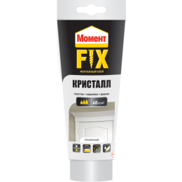 Клей монтажный "Момент FIX" кристалл 185г Момент Б0047947