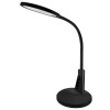Светильник светодиодный KD-836 C02 LED наст. 7Вт 230В 450лм сенс.рег.ярк и цвет.темп USB-5В 1А черн.