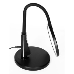 Светильник светодиодный KD-836 C02 LED наст. 7Вт 230В 450лм сенс.рег.ярк и цвет.темп USB-5В 1А черн.