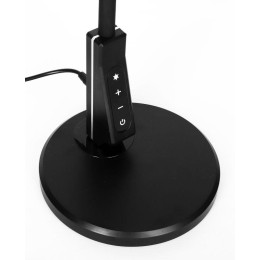 Светильник светодиодный KD-836 C02 LED наст. 7Вт 230В 450лм сенс.рег.ярк и цвет.темп USB-5В 1А черн.