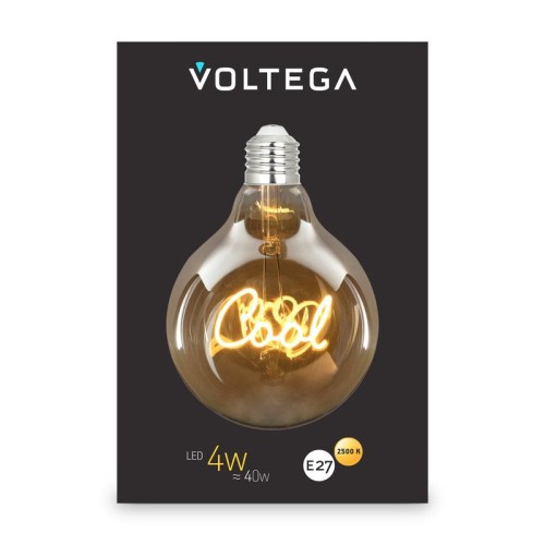 Лампа светодиодная филаментная Loft 271 G125 4Вт 2500К E27 Voltega 8554