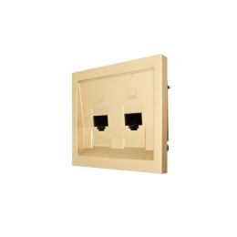 Розетка 2-мест. компьютерная СП ZIMA IP20 зол. LEZARD 704-3688-141