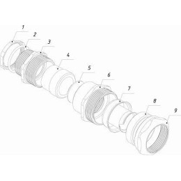 Ввод кабельный ВК-НС-М40-30-МР38 IP66/IP67/IP68 ГОФРОМАТИК zeta30066