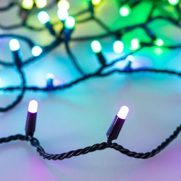 Гирлянда светодиодная ARD-STRING-CLASSIC-10000-BLACK-100LED-MILK-LIVE RGB-DMX24V 10Вт IP65 Ardecoled