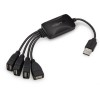 Разветвитель USB 2.0 BU-HUB4-0.3-U2.0-Splitter 4порт. черн. BU-HUB4-0.3-U2.0-SPLITTER BURO 1001420