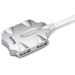 Разветвитель USB 2.0 BU-HUB4-0.5-U2.0-Candy 4порт. серебр. BU-HUB4-0.5-U2.0-CANDY BURO 1001418