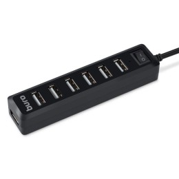 Разветвитель USB 2.0 BU-HUB7-1.0-U2.0 7порт. черн. BU-HUB7-1.0-U2.0 BURO 436334