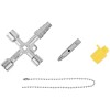 Ключ универсальный для электрошкафов 5в1 двусторон. CrV бита PH2/SL7 FIT 60107