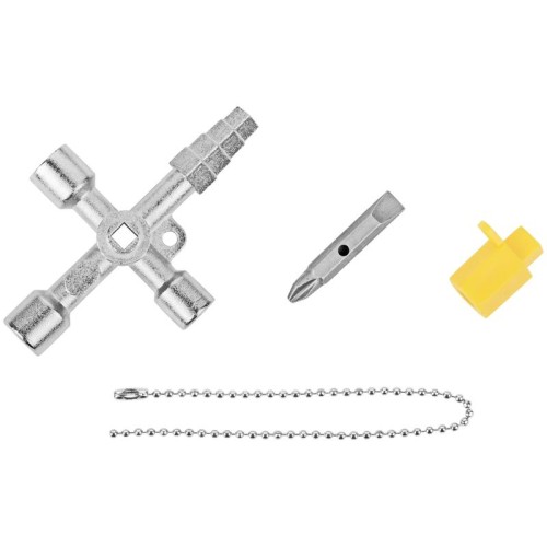 Ключ универсальный для электрошкафов 5в1 двусторон. CrV бита PH2/SL7 FIT 60107