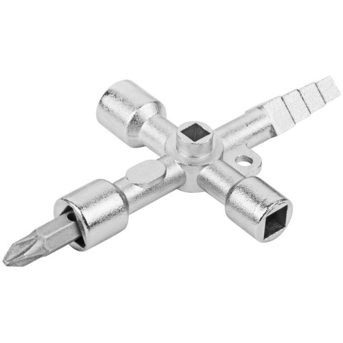 Ключ универсальный для электрошкафов 5в1 двусторон. CrV бита PH2/SL7 FIT 60107