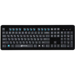 Клавиатура 870S черн. USB беспроводная slim Multimedia KB-406W ОКЛИК 368218