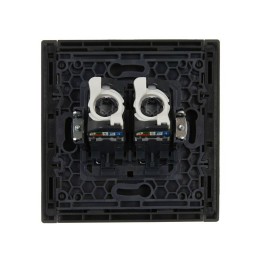 Розетка компьютерная 2-м RJ45 кат.5E FORTE&PIANO FP333 сер. IEK FP-K20-1-K03