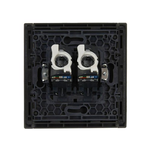 Розетка компьютерная 2-м RJ45 кат.5E FORTE&PIANO FP333 сер. IEK FP-K20-1-K03