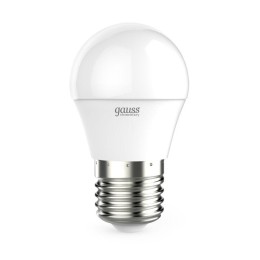 Лампа светодиодная Elementary 6Вт P45 шар 3000К тепл. бел. E27 420лм GAUSS 53216