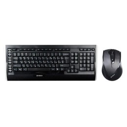 Комплект клавиатура+мышь 9300F клавиатура черн. мышь черн. USB беспроводная Multimedia 9300F A4TECH