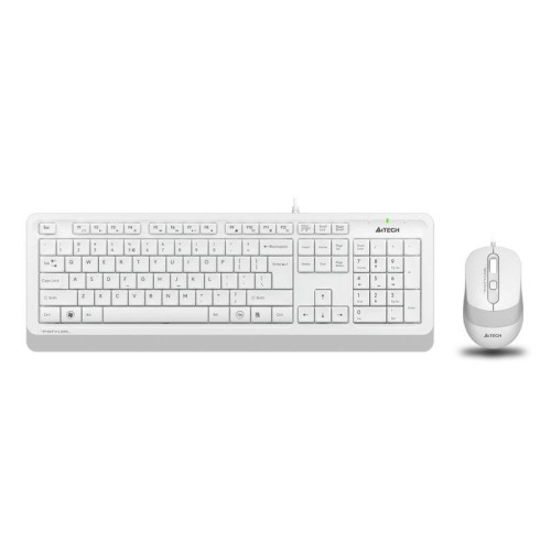 Комплект клавиатура+мышь Fstyler F1010 клавиатура бел./сер. мышь бел./сер. USB Multimedia F1010 WHIT