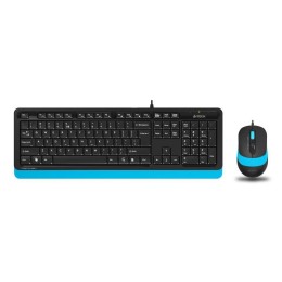 Комплект клавиатура+мышь Fstyler F1010 клавиатура черн./син. мышь черн./син. USB Multimedia F1010 BL