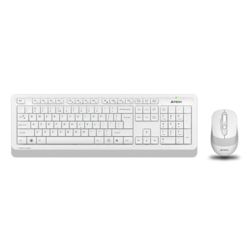 Комплект клавиатура+мышь Fstyler FG1010 клавиатура бел./сер. мышь бел./сер. USB беспроводная Multime