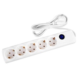 Сетевой фильтр 5х1.5 10А 2200 Вт ПВС 3х0.75 модель РВС16-005 Spi Volsten 14714