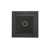 Розетка TV проходная Karea LINE STAR чер. Makel 86054007