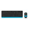 Комплект клавиатура+мышь Fstyler FG1010 клавиатура черн./син. мышь черн./син. USB беспроводная Multi