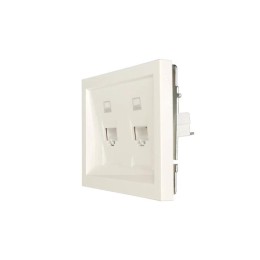 Розетка 2-мест. компьютерная СП ZIMA IP20 слон. кость LEZARD 704-9088-141