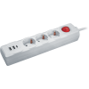 Удлинитель 3х1.8м с заземл. 16А IP20 61 455 NPE-USB01-03-180-ESC-3х1 2хUSB 2.1А 3х1 с выкл. Navigato