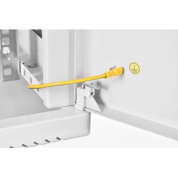 Шкаф настенный ШРН-М-12.650.1 12U 600х650мм передн. двер. метал. съемные боков. панель 50кг сер. ЦМО