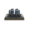Розетка компьютерная 2-м RJ45 кат.6 FORTE&PIANO FP334 сер. IEK FP-K20-2-K03