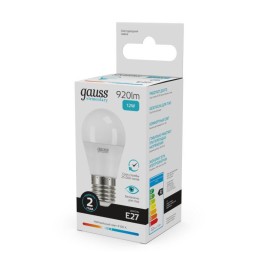 Лампа светодиодная Elementary 12Вт P45 шар 4100К нейтр. бел. E27 920лм GAUSS 53222