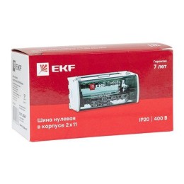 Шина нулевая в корпусе 2х11 EKF sn0-2x11
