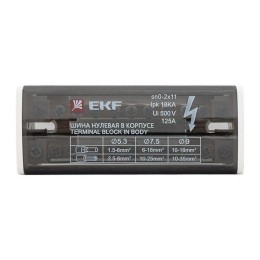 Шина нулевая в корпусе 2х11 EKF sn0-2x11