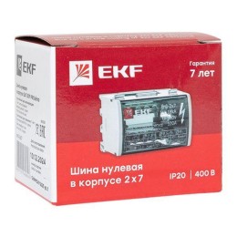 Шина нулевая в корпусе 2х7 EKF sn0-2x7