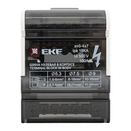 Шина нулевая в корпусе 4х7 EKF sn0-4x7
