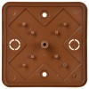 Коробка распаячная ОП КМ 75х75х28 дуб IEK UKO10-075-075-028-K24-E