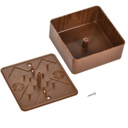 Коробка распаячная ОП КМ 100х100х44 дуб IEK UKO10-100-100-044-K24-E