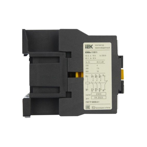 Контактор КМИе-11811 18А 230В/АС3 1НЗ GENERICA KKME11-018-230-01