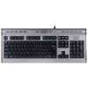 Клавиатура KLS-7MUU серебр./черн. USB slim Multimedia KLS-7MUU USB A4TECH 94395