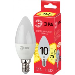 ЭРА ECO LED B35-10W-827-E14 (диод, свеча, 10Вт, тепл, E14)