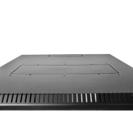 Шкаф коммутационный ШРН-Э-12.500-9005 12U 600х520мм передн. двер. стеклян. несъемн. 50кг черн. ЦМО 1