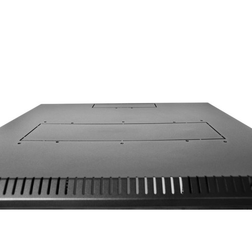 Шкаф коммутационный ШРН-Э-12.500-9005 12U 600х520мм передн. двер. стеклян. несъемн. 50кг черн. ЦМО 1