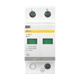 Ограничитель перенапряжения ОПС1-C 2P KARAT IEK MOP20-2-C
