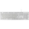 Клавиатура 500M бел. USB slim Multimedia 500M ОКЛИК 1061586