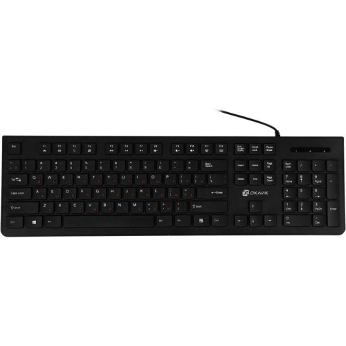 Клавиатура 505M черн. USB slim KW-1820 BLACK ОКЛИК 1196544