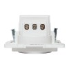 Розетка 1-м СП Стокгольм 16А USB A+C с заземл. защ. шторки винтов. клеммы механизм бел. EKF EYR16-2U